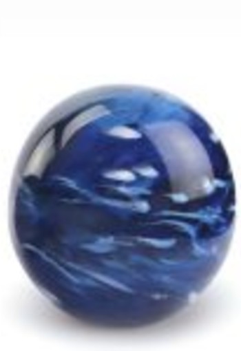 Elan bol E01MB-1,5 gemarmerd blauw 17 cm.