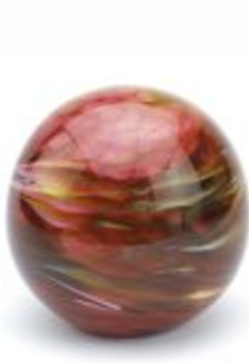 Elan bol E01MR-1,5 gemarmerd rood 17 cm.