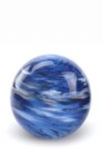 Elan bol E01MB-0,5 gemarmerd blauw 14 cm.