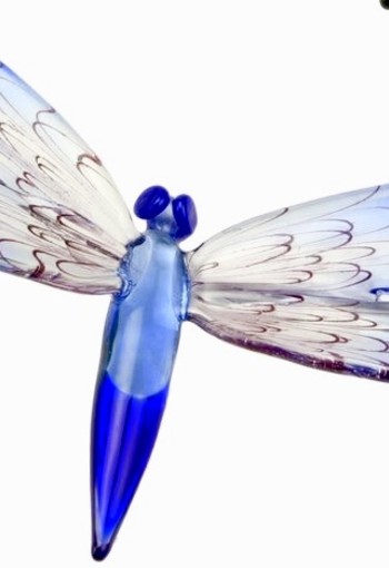Accessoires DR02B Libelle groot blauw.