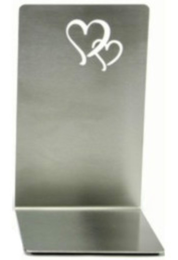 Accessoires TS-01 RVS staander met hartjes