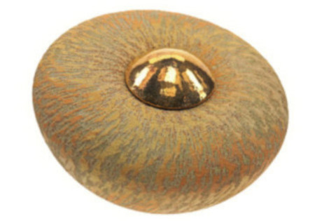 Disk urn ERBLDSYS1 keramiek klein yellow sun