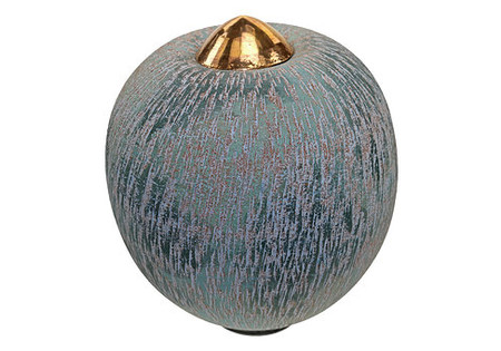 Cone urn ERBLCLOB3,5 keramiek groot ocean blue.