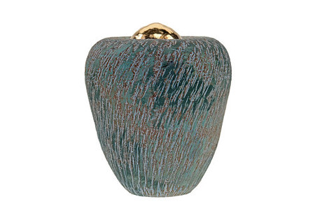 Cone urn ERBLCSOB0,4 keramiek klein ocean blue.