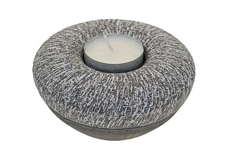 Tealight urn ERBLTLOB0,4 keramiek carbon grey.