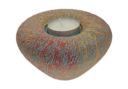 Tealight urn ERBLTLRR0,4 keramiek rainbow red.