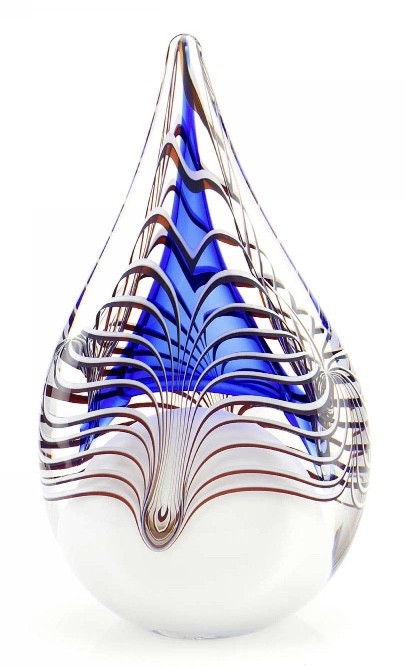 Grote druppel U03B blauw
