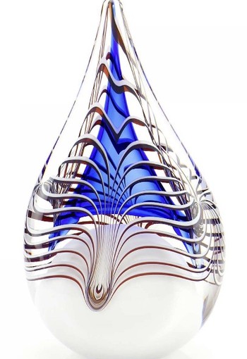 Grote druppel U03B blauw